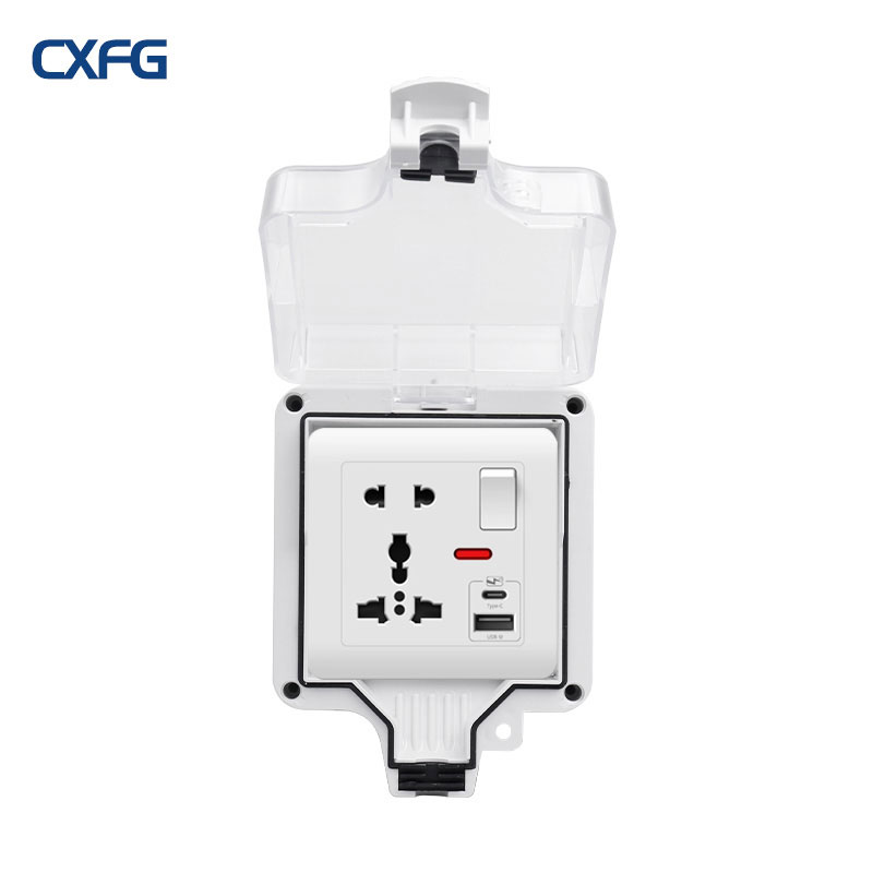 Outdoor Power Adapter Usb C - Toma impermeable para exteriores tipo 86