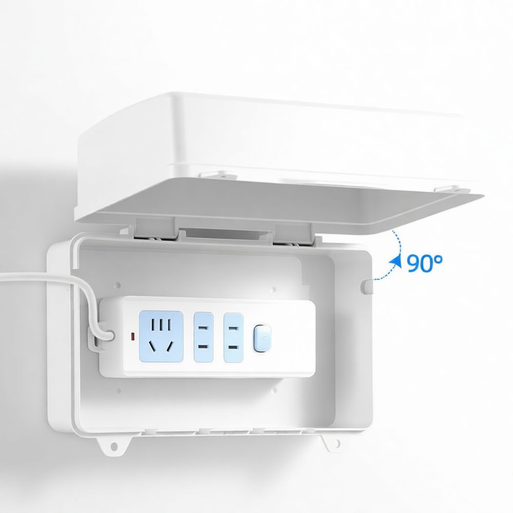 Outdoor Power Strip Weatherproof - Caja protectora eléctrica para exteriores, cubierta