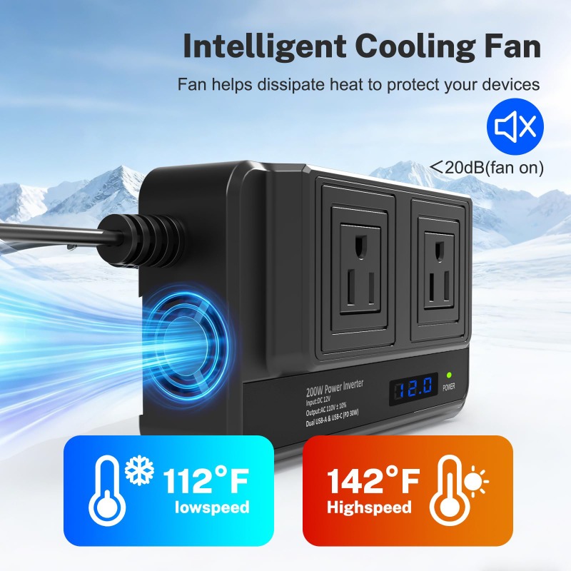 Inversor de Corriente para Aut - Outdoor Power Adapter Usb C reseña y precio