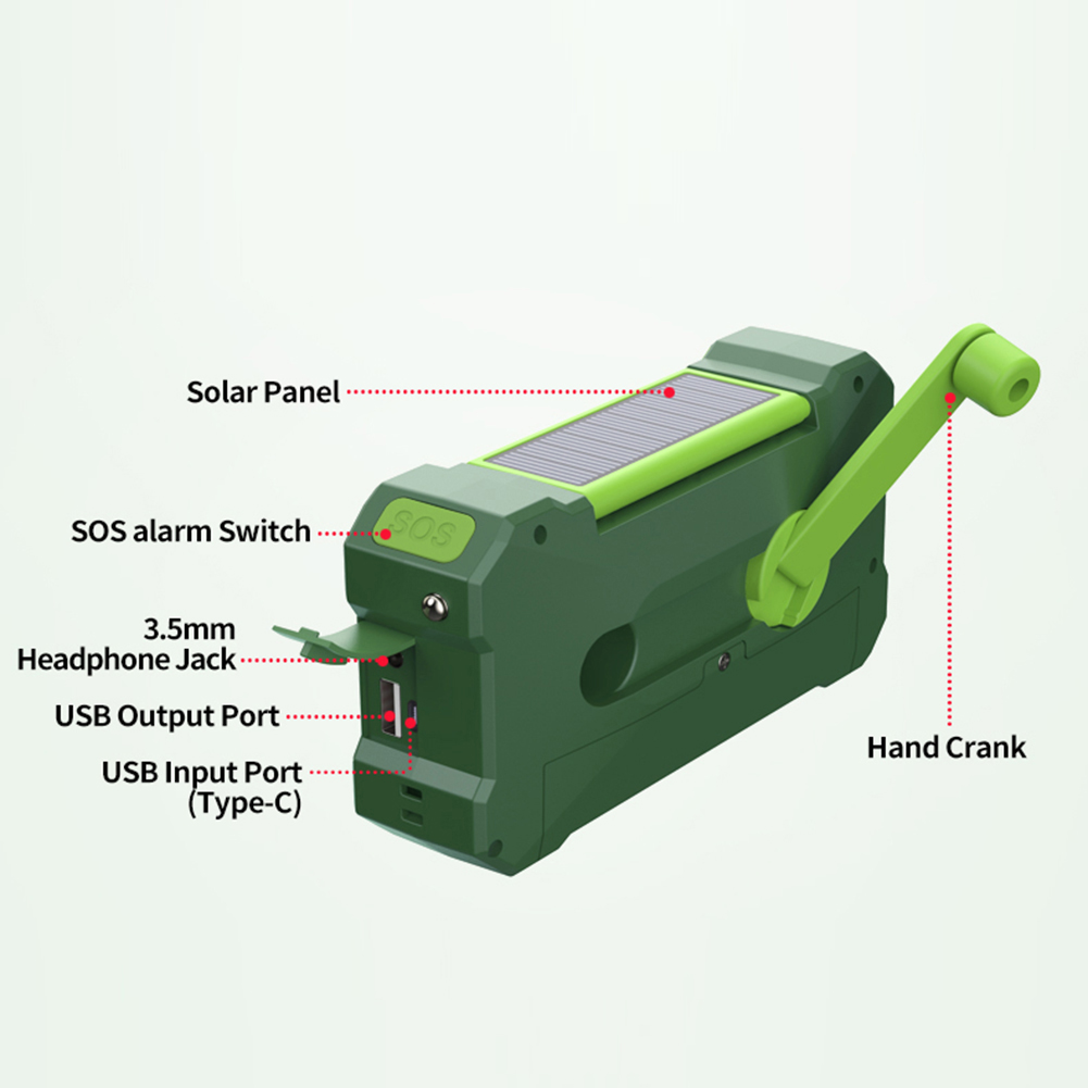 Radio multifuncional de 10000m - Outdoor Power Tool Kit reseña y precio